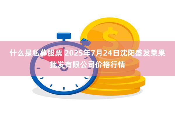 什么是私募股票 2025年7月24日沈阳盛发菜果批发有限公司价格行情