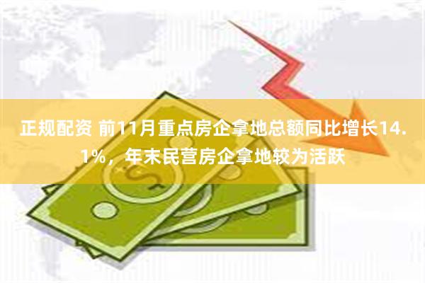 正规配资 前11月重点房企拿地总额同比增长14.1%,年末民营房企拿地较为活跃
